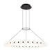 Orbet 36" Chandelier in Nightshade Black