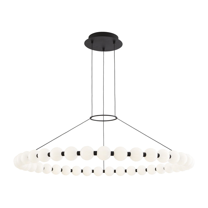 Orbet 42" Chandelier in Nightshade Black