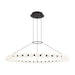 Orbet 42" Chandelier in Nightshade Black