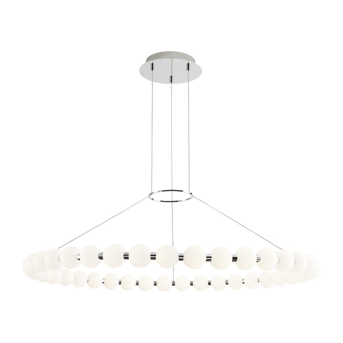 Orbet 42" Chandelier in Polished Nickel