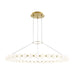 Orbet 42" Chandelier in Natural Brass