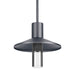 Ash 12" Outdoor Pendant in Charcoal