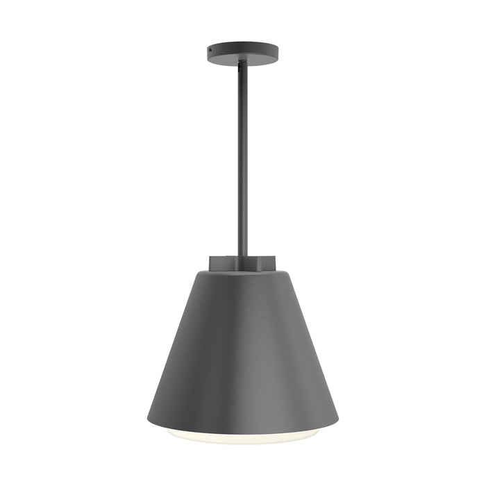 Bowman 12" Outdoor Pendant in Charcoal