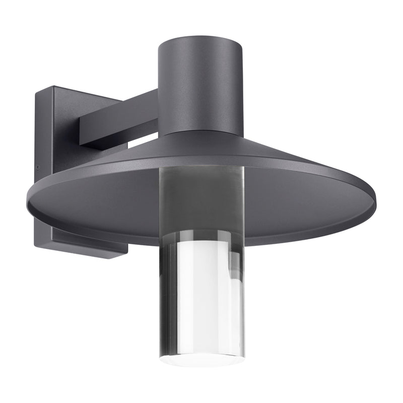 Ash 16" Outdoor Wall Sconce in Charcoal