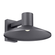 Ash 16" Outdoor Wall Sconce in Charcoal