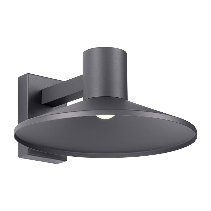 Ash 16" Outdoor Wall Sconce in Charcoal
