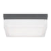 Boxie Large Outdoor Wall Sconce/Flush Mount in Charcoal