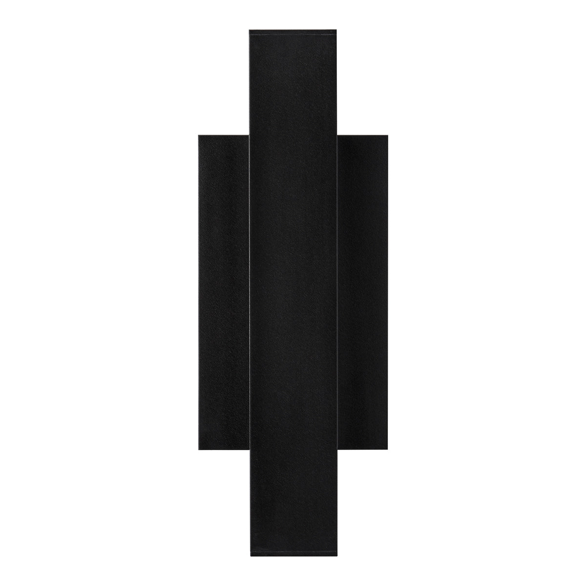 Chara Square 12" Outdoor Wall Sconce in Black