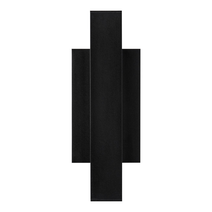 Chara Square 12" Outdoor Wall Sconce in Black