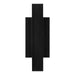 Chara Square 12" Outdoor Wall Sconce in Black