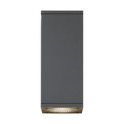 Tegel 12" Outdoor Wall Sconce Downlight in Charcoal