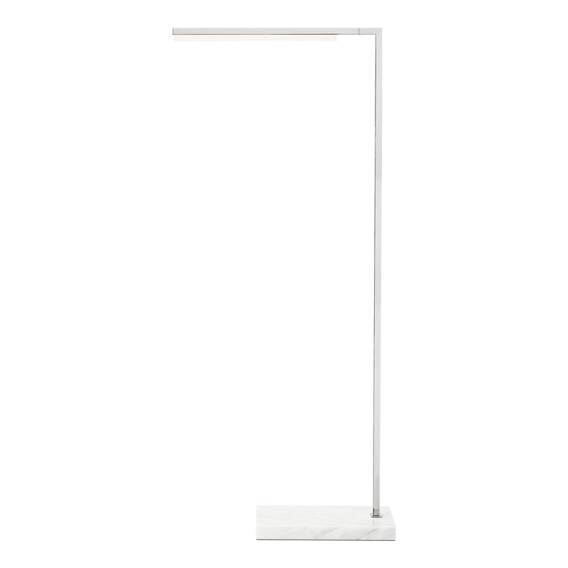 Klee 43 Floor Lamp in POLISHED NICKEL/MARBLE