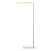 Klee 43 Floor Lamp in NATURAL BRASS/WHITE MARBLE