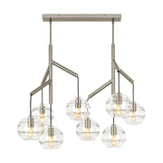 Sedona Double Chandelier in Satin Nickel
