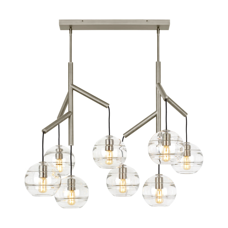 Sedona Double Chandelier in Satin Nickel