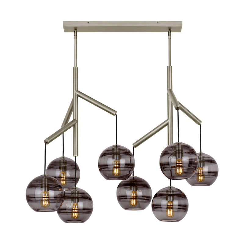 Sedona Double Chandelier in Satin Nickel