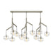 Sedona Triple Chandelier in Satin Nickel
