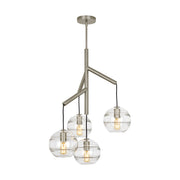 Sedona Single Chandelier in Satin Nickel