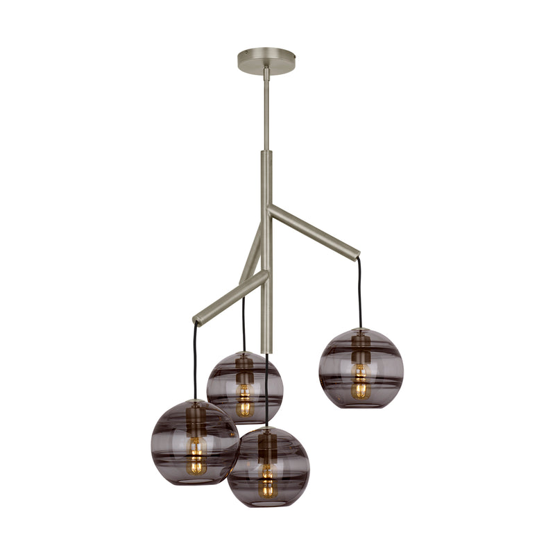 Sedona Single Chandelier in Satin Nickel