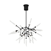 Spur Chandelier in Matte Black