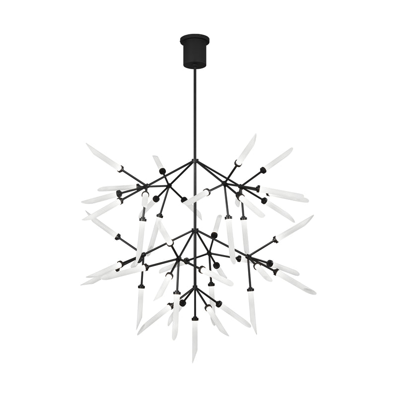 Spur Grande Chandelier in Matte Black