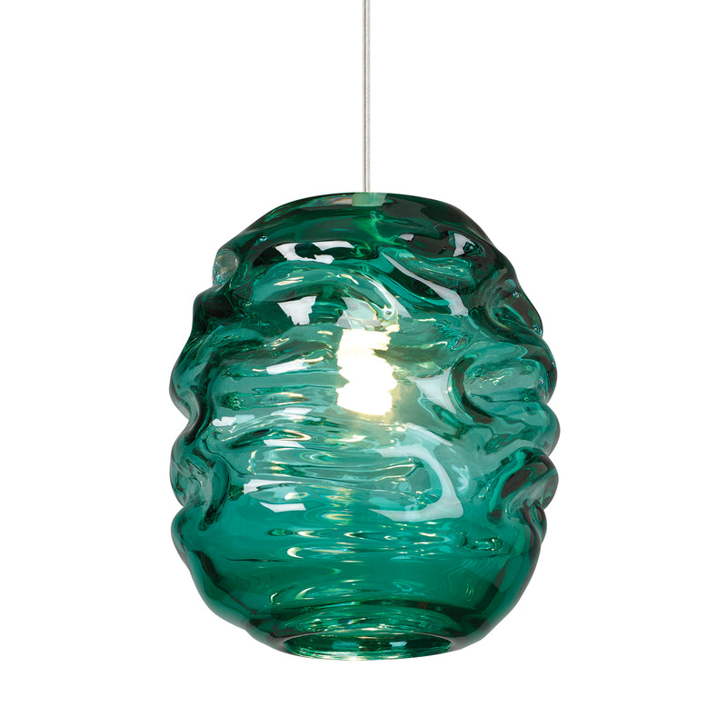 Audra Grande Pendant in Satin Nickel