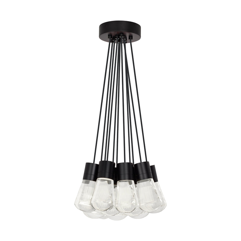 Alva 11-Light Pendant in Black