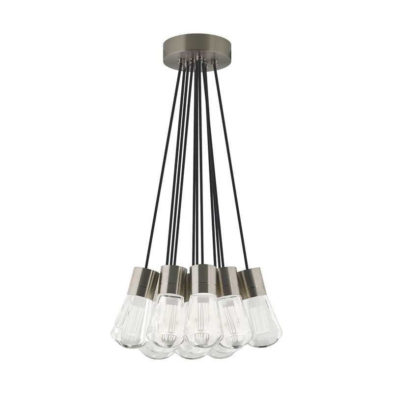 Alva 11-Light Pendant in Satin Nickel