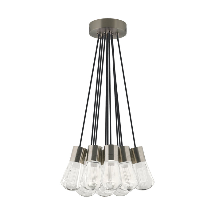 Alva 11-Light Pendant in Satin Nickel