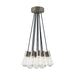 Alva 11-Light Pendant in Satin Nickel