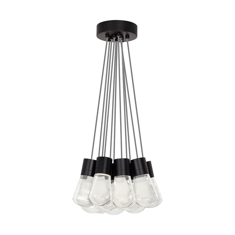 Alva 11-Light Pendant in Black