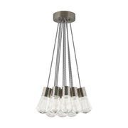 Alva 11-Light Pendant in Satin Nickel