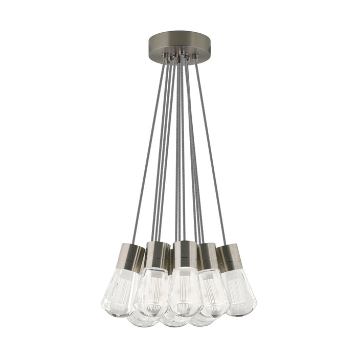 Alva 11-Light Pendant in Satin Nickel