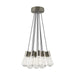 Alva 11-Light Pendant in Satin Nickel