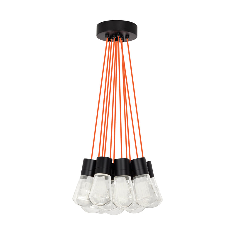 Alva 11-Light Pendant in Black