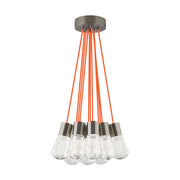 Alva 11-Light Pendant in Satin Nickel