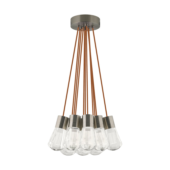 Alva 11-Light Pendant in Satin Nickel