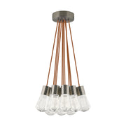 Alva 11-Light Pendant in Satin Nickel
