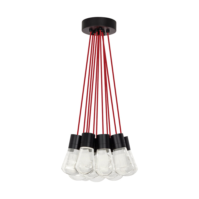 Alva 11-Light Pendant in Black
