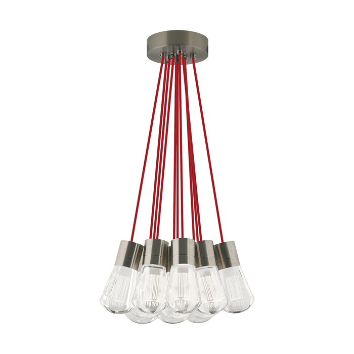 Alva 11-Light Pendant in Satin Nickel