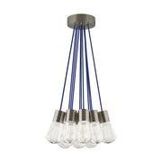 Alva 11-Light Pendant in Satin Nickel