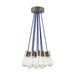 Alva 11-Light Pendant in Satin Nickel