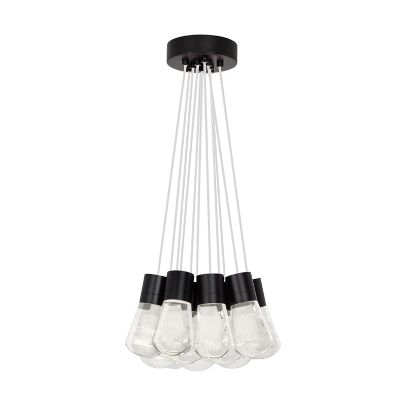 Alva 11-Light Pendant in Black