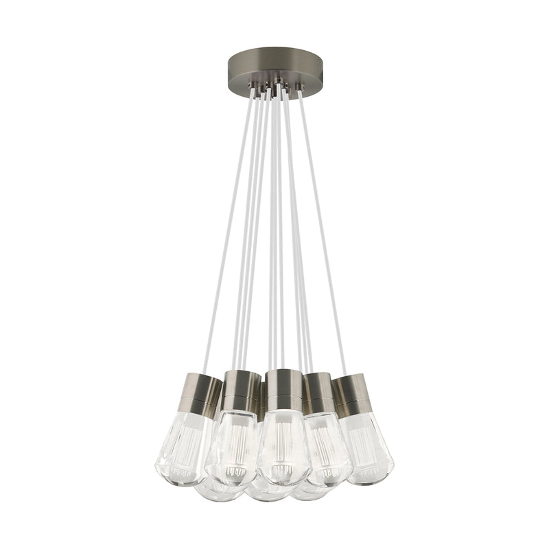 Alva 11-Light Pendant in Satin Nickel