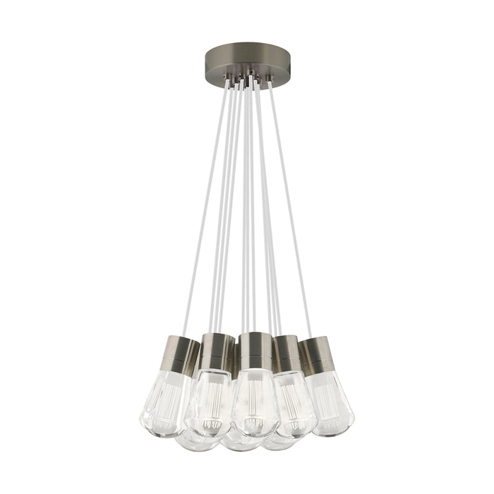 Alva 11-Light Pendant in Satin Nickel