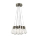 Alva 11-Light Pendant in Satin Nickel
