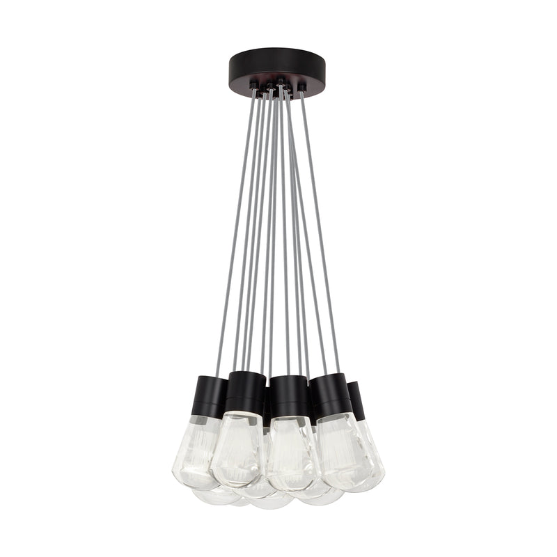 Alva 11-Light Pendant in Black