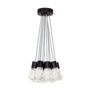 Alva 11-Light Pendant in Black