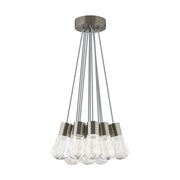 Alva 11-Light Pendant in Satin Nickel