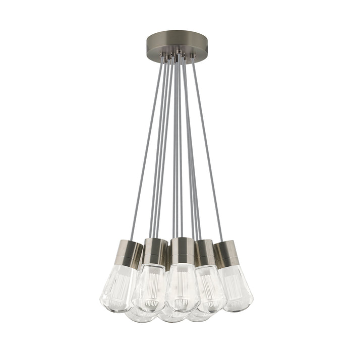 Alva 11-Light Pendant in Satin Nickel